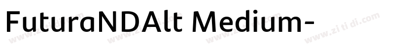 FuturaNDAlt Medium字体转换